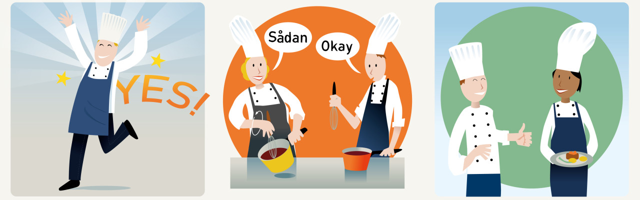 Sådan styrker du elevernes mestringsforventninger. Illustration: Mikkel Damsgaard Petersen.