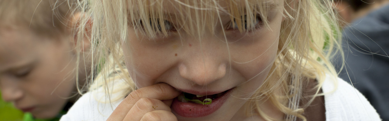 Lad børnene være med - det giver mere madmod. Foto: Stagbird