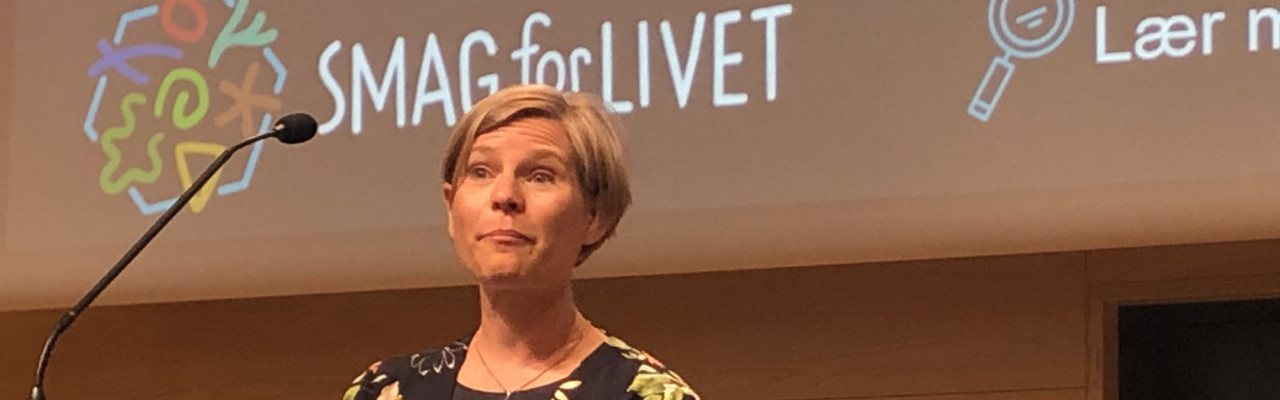 Michala Brechling fra Nordea-fonden taler på konferencen. Foto: Eva Rymann