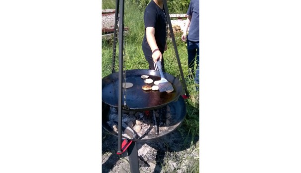 Så bages der pandebrød. Foto: Majbritt Pless Så bages der pandebrød. Foto: Majbritt Pless